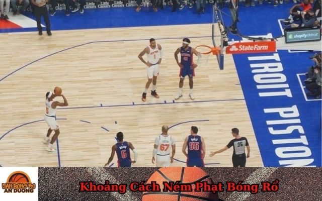 Khoảng Cách Ném Phạt Bóng Rổ