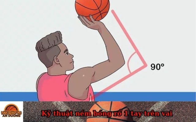 Kỹ thuật ném bóng rổ 1 tay trên vai