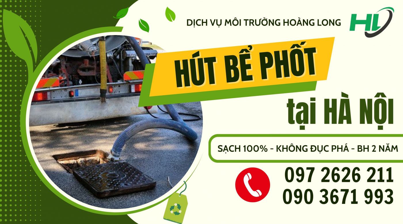 hút bể phốt tại Hoàng Mai