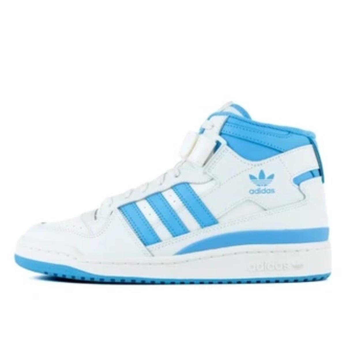 Giày adidas forum mid semi blue burst IG1434 phối xanh trắng phong cách retro