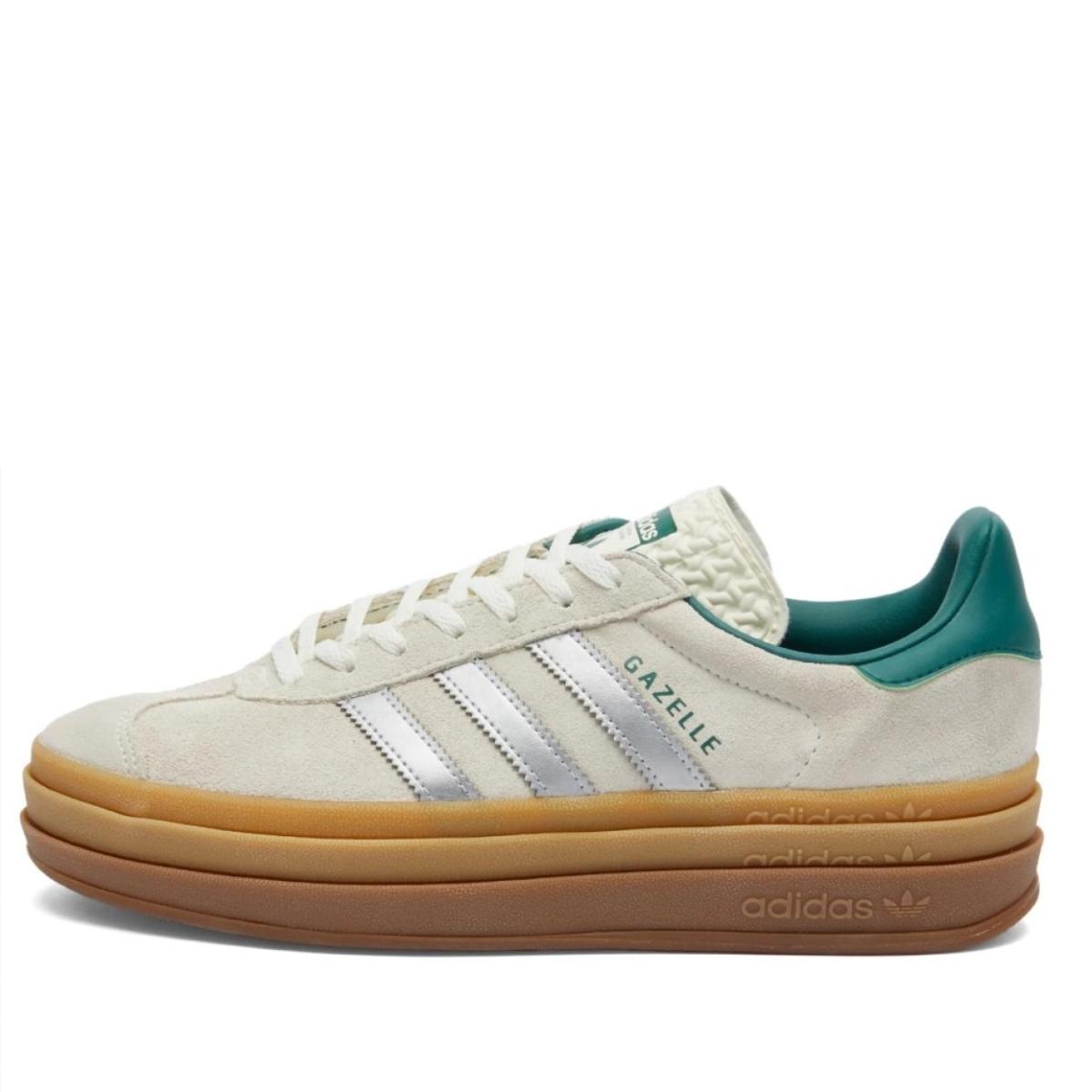 Giày adidas Gazelle Bold White JI0328 phối màu trắng toàn thân