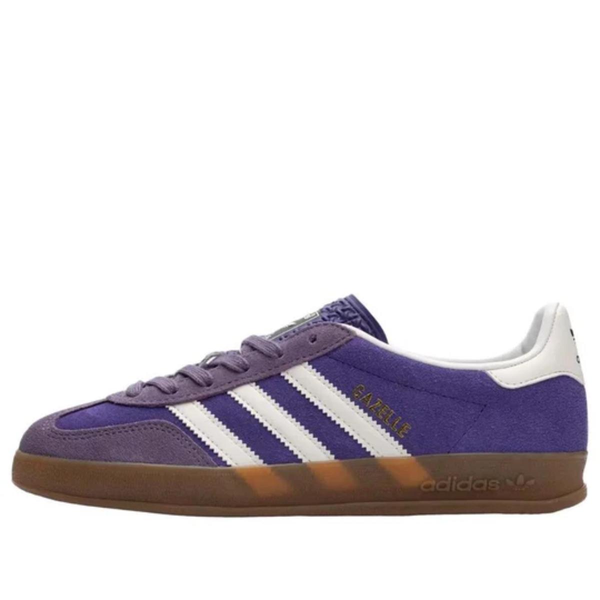 Giày adidas Gazelle Indoor Collegiate Purple White IF9645正面
