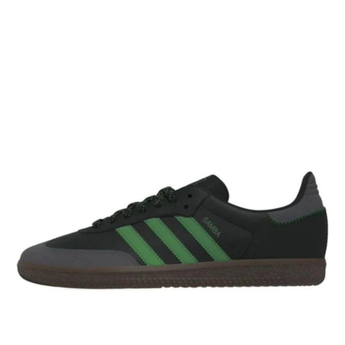 Giày adidas Originals Samba OG Green Black IE6520 góc nhìn.side