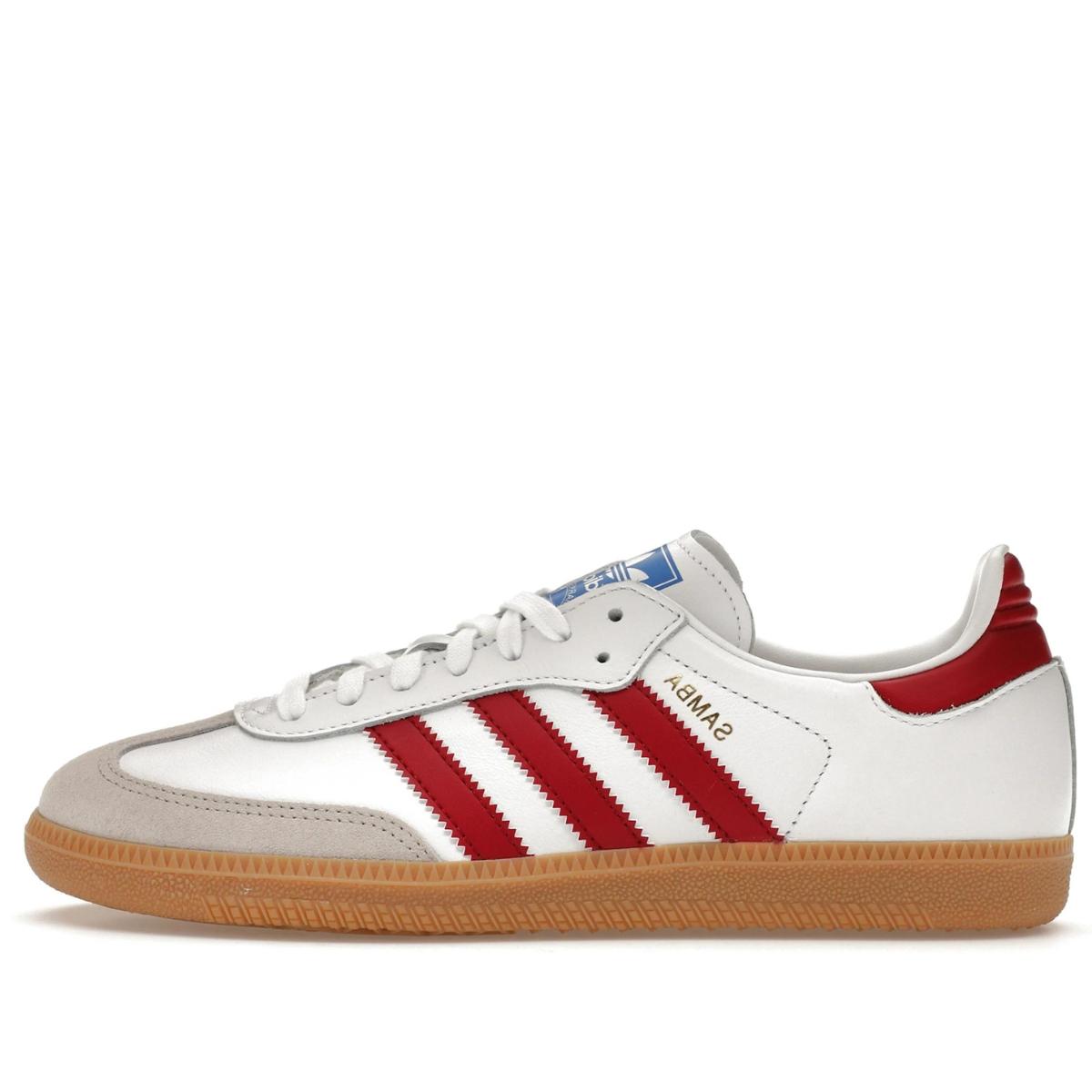 Giày adidas originals Samba OG White Burgundy Gum IF3813 phối màu trắng Burgundy đế Gum