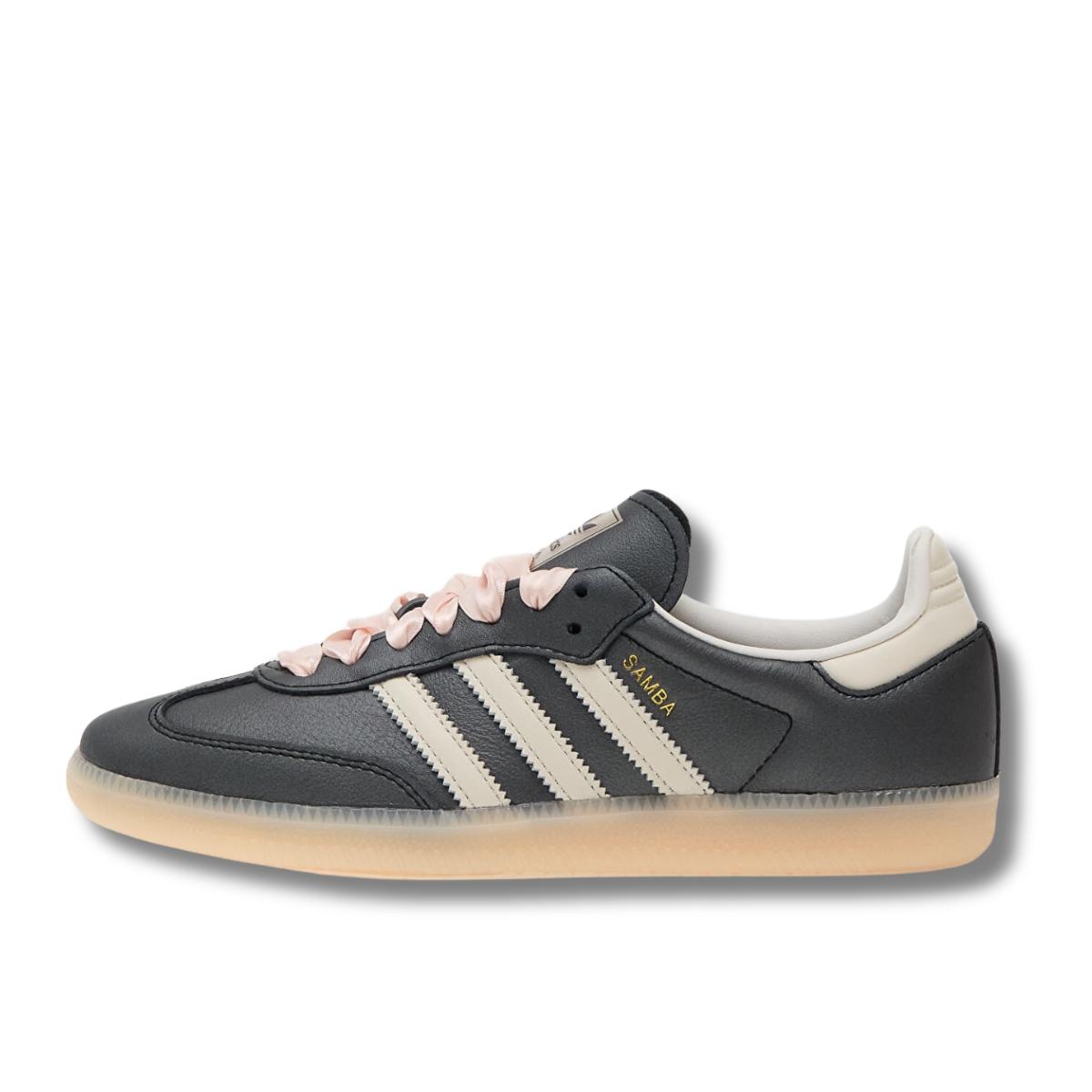 Giày adidas Samba OG Black Pink Ribbon Laces IH8047 - phối màu đen dây hồng