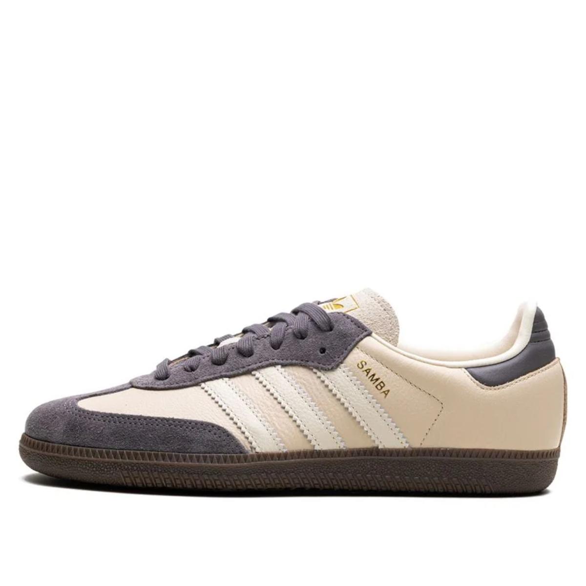 Giày adidas Samba OG Crystal Sand Charcoal JI4210 toàn bộ đôi giày