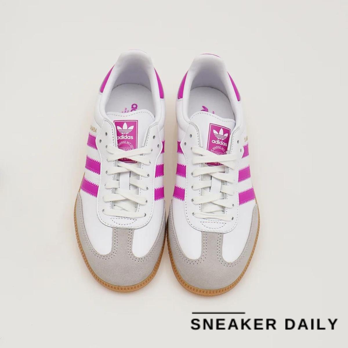 Đế giày adidas Samba OG White Purple Gum IH2873