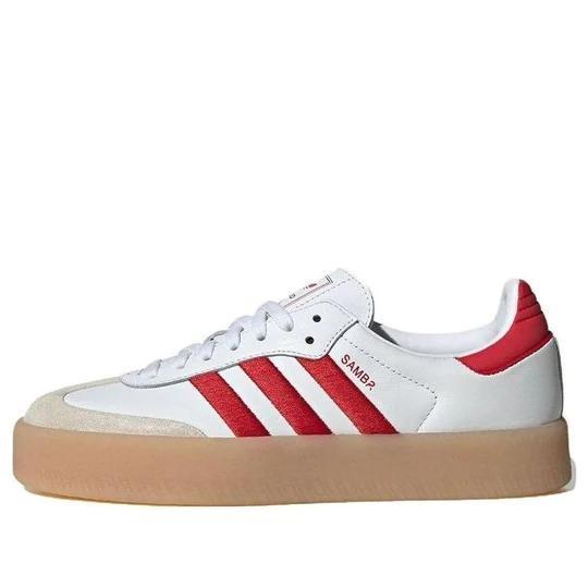 Giày adidas Sambae White Better Scarlet Gum WMNS ID0438 phối trắng đỏ đế platform gum