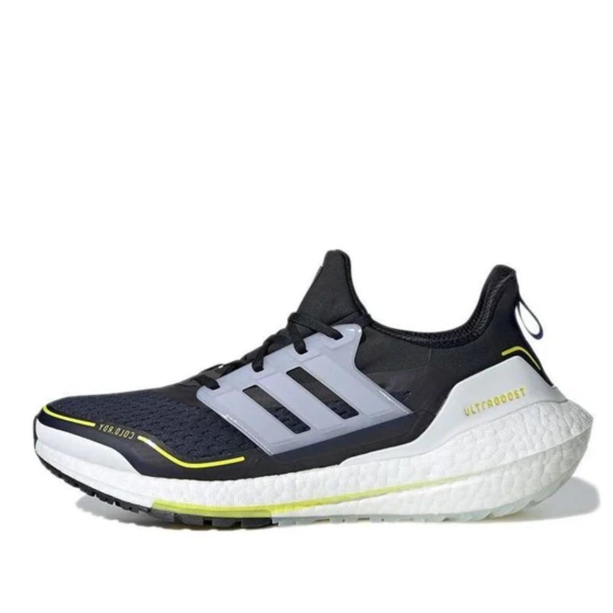 Giày adidas UltraBoost 21 Cold.RDY Legend Ink Acid Yellow S23893 nhìn từ bên